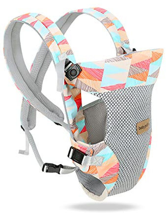 SONARIN Porte-bébé Léger Respirant, 4 en 1 3D Air Mesh Porte Bébé Ergonomique Multifonction Avant et Arrière, Multiposition pour Nouveau-né Bébé Enfant 0-36 Mois (Multicolore)