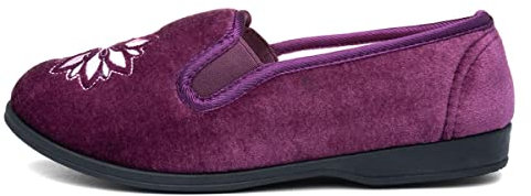 The Slipper Company Cece Womens Heather Full - Size 4 UK - Purple