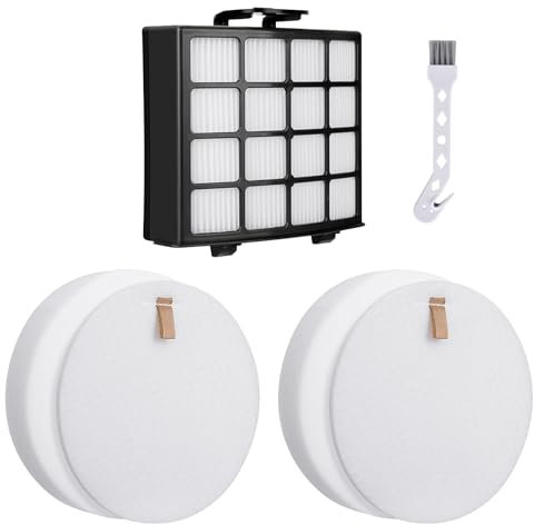 PZ1000UKT Replacement Filters for Shark XL Anti Hair Wrap Upright Vacuum Cleaner Hoover PZ1000 PZ1000UK PZ1000UKT, 1* Hepa Filter, 2 * Foam & Felt Filter