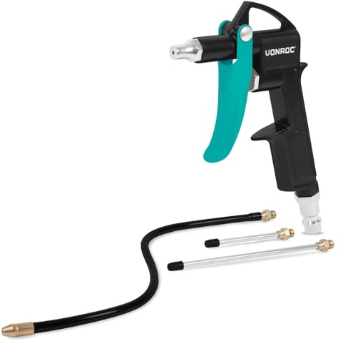 Tryckluftspistol 3 extra munstycken 10 bar universal EU-RO/DIN 7,2 mm