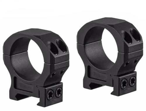 Anelli di montaggio sottili/alti da 30 mm - 4 altezze (45/48/54/60 mm) - Staffa di montaggio su guida P.icatinny per cannocchiale da puntamento, torcia elettrica, laser e telescopio (Medium)