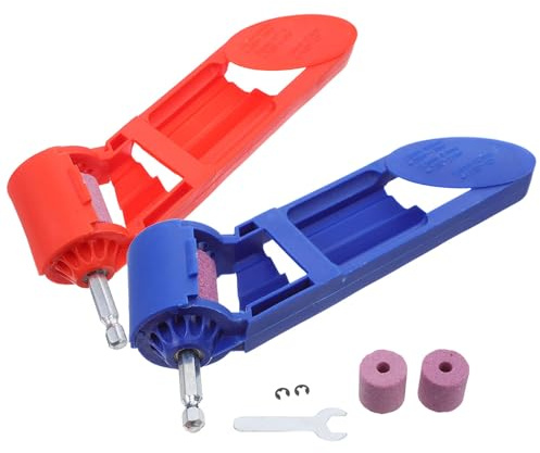 Baluue Herramientas Portátil para Afilar Brocas Amoladora Manual para Taladros con Rueda de Esmerilado Accesorio Compatible con Brocas de Hierro de Varios Práctico y Fácil de Usar para
