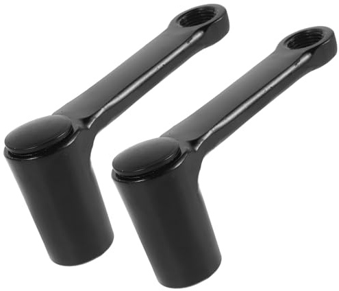 TOYANDONA Leva Pedale Bici Mountain Bike in Lega di Alluminio, Braccio Pedivella Staccabile, Ricambio Guarnitura Compatibile per Ciclismo Outdoor, Set 2 Pezzi