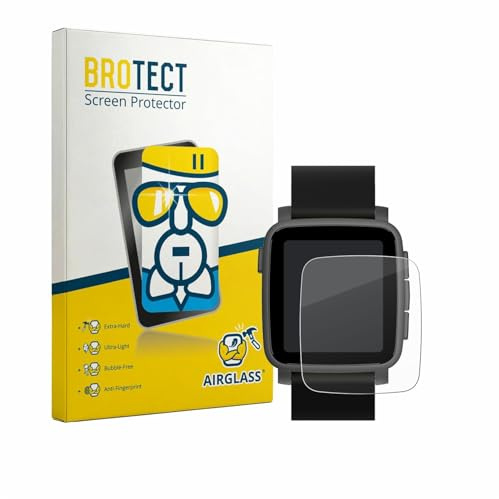 brotect Glass Screen Protector Film Compatible with Pebble Time 2 2026 - Glass-Foil 9H Protection [Scratch Resistant, High Clarity]
