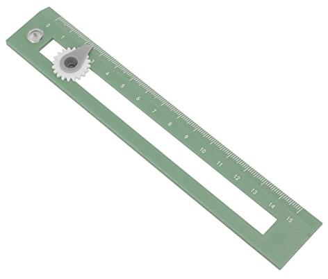 Generic Slitstark Kompasslinjal för Ritning, Hög två i Ett Läromedel, Perfekt för Studenter, 17 Cm Vit Plastgeometri Kompass (Grön)