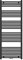 doporro Design Badheizkörper 160x60cm Anthrazit Flachheizkörper Bad Heizung Horizontal 2in1 Mittelanschluss oder Seitenanschluss Badheizkörper