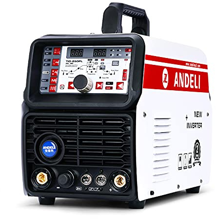 ANDELI TIG Welder 220V Smart AC DC Máquina de soldadura en frío por pulsos TIG Aluminio con aleación de aluminio Máquina de soldadura TIG TIG-250PL AC DC (TIG COLD & Al SUIT)