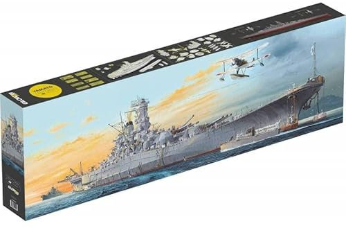 Trumpeter G2B5058052000 Glow2B 1:200-Yamato Battleship, Premium Scale Model Kit