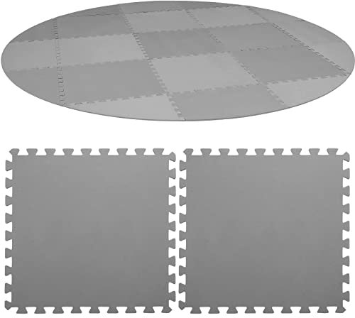 190 cm Durchmesser, 21 Stück, Whirlpool-Matte, ineinandergreifende Whirlpool-Bodenbelag, Schaumstoff, Bodenbelag, Terrassenfliesen, Badezimmer, Spa, Whirlpool, Pad, Balkon, Dusche (1/2 Zoll)