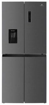 Continental Edison - CERA4D464ix Kühlschrank - 4 Türen mit Wasserspender - 464L - Gesamt ohne Frost - L79 cm x H 180 cm - Edelstahl