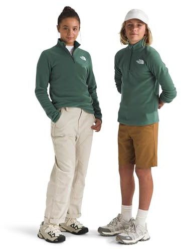 The North Face Glacier 1/4 Zip Po Pullover per Bambini Duck Green 164