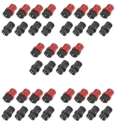 GHJ567RE for karcher SC1 SC2 SC3 SC4 SC5 SC7 Nettoyeur Vapeur Premium, Lot de 40 brosses à Poils for Outils à Main