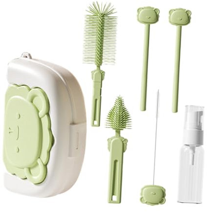 Vaguelly 1sätze Effiziente Babyflaschenreinigung Tragbare Bürste Für Gründliche Reinigung Von Flaschen Und Saugern Für Unterwegs Hygienisch Und Sicher Für Neugeborene