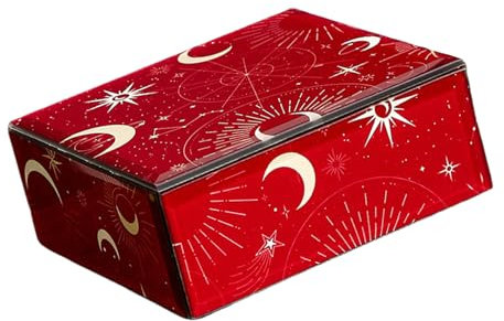 HVRFJXI Versatile Jewelry Storage Box Stylish Glass Jewelry Container Strorage Box For Rings And Necklaces Collection