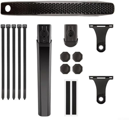 Honseadek Verstellbarer Winkel für Fahrrad, ausziehbares PC-Material, Schutzblech für Rennräder, passend für Fahrrad-Spritzschutz mit Werkzeug - Installation (ein Set)