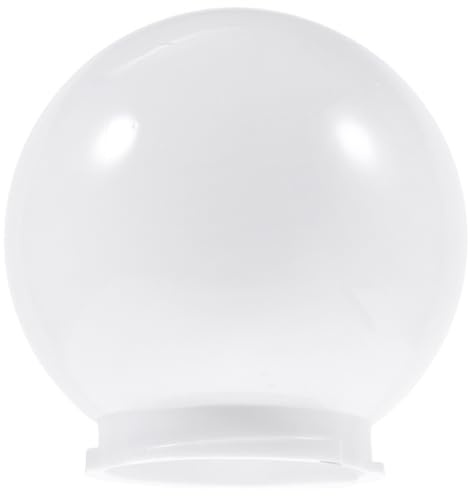 VOSAREA Pantalla de Lámpara Acrílica Tipo Globo para Exterior y Jardín, Repuesto para Lámpara Globo Terráqueo, Protección del Bombillo, Diseño Clásico