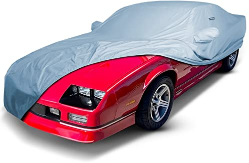 iCarCover Custom Car Cover Compatible with Camaro 1982-1992, Waterproof All-Weather Rain Snow UV Sun Protector Full Exterior Indoor Outdoor Car Covers, 1-Tone (Solid Gray)