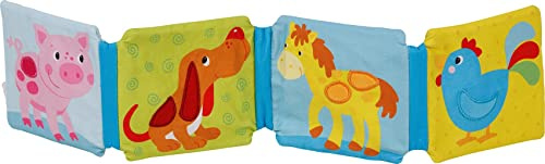 Goki - Tygbok med rattle och Lamina Sonora Färgläggning Anteckningsböcker, Multifärg (65252)
