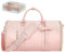 SDGRJKL Reisetasche Foldybag, Reisetasche Handgepäck,Foldy Bag,Carry on Garment Duffle Bag,Wasserdichter,Travel Bag,Travluxe Faltbare Reisetasche,Umwandelbarer Handgepäck,Rosa