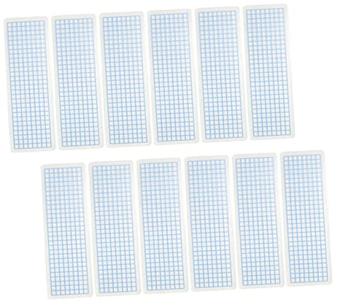 NUOBESTY Washi Tape Organizer Board 50 pezzi plastica blu 5 x 15 cm angoli arrotondati dispenser leggero nastro adesivo fai da te scrapbooking bambini