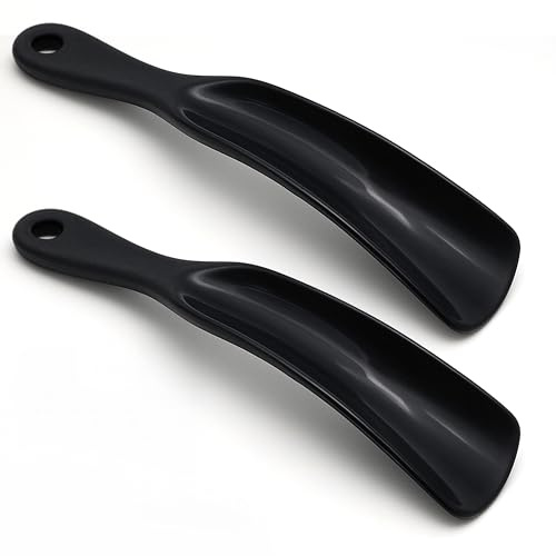 SOL 2pk Shoe Horn – Easy Shoe Helper for Men & Women, Long Handle Design for Comfortable Slip-On, Smooth Finish for Boots, Sneakers, Dress Shoes & Mobility Assistance