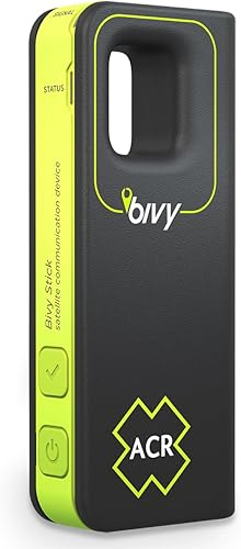 ACR Bivy Stick – Comunicatore Satellitare Portatile con Invio e Ricezione Messaggi e GPS Globali – Localizzatore e Dispositivo SOS – App iOS/Android per Tracciamento, Messaggi e Sicurezza