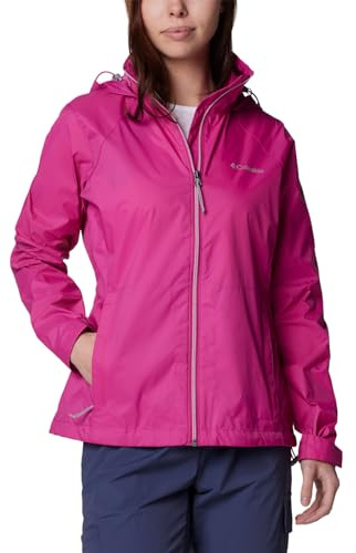 Columbia Switchback IV Jacket Chaqueta Impermeable para la Lluvia, Fucsia, S para Mujer