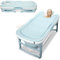 Daromigo 149x60x50cm XXL Faltbare Badewanne Erwachsene, Tragbare Klappbare mobile Badewanne mit Abdeckung & Massagerollen, Klappbare mobile badewanne erwachsene für Badezimmer, Dusche und Balkon