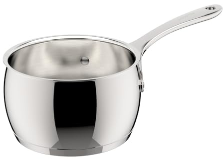 Lagostina Orchestra Bollilatte Con Manico Lungo In Acciaio Inox 18/10 Ø 16 cm, Fondo Lagotherm 3 Strati, Effetto Specchio Esterno e Interno Satinato, per Tutte le Fonti di Calore
