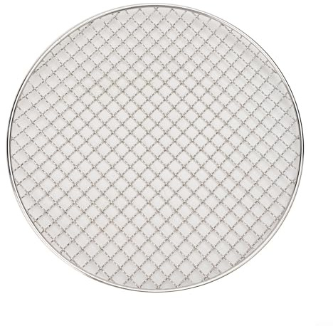 Malla redonda de acero inoxidable para parrilla de barbacoa, para parrilla de cocina, para estufa de camping y parrilla de carbón, rejilla de repuesto portátil para picnic al aire libre (30,5 cm)