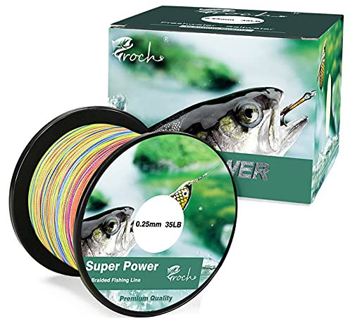 Croch Geflochtene Angelschnur 300M/500M/1000M Stark PE Schnur Farbecht 0.1-0.3mm 14-45LB