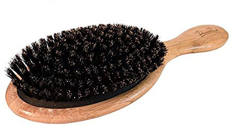 Flair Brush Brosse à cheveux souple en poils de sanglier - Manche en bambou