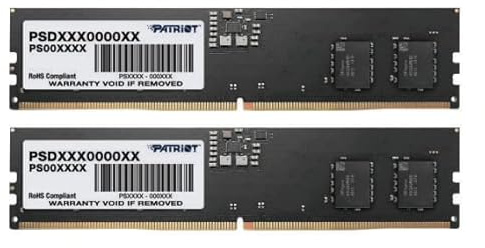 Patriot Signature DDR5 RAM 16GB (2X8GB) 5600MHz CL46 UDIMM Desktop Memory Kit - PSD532G5600K