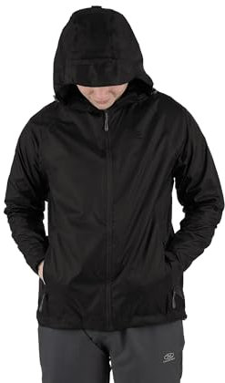 Highlander Men’s Waterproof Jacket - Stow & Go Packaway Jacket - Ultimate Waterproof Protection, Lightweight & Breathable, Perfect for Everyday and Outdoor Adventures