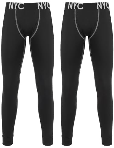 LiKing 2/3-pack smala leggings sportunderkläder för barn sportunderkläder fotbollsbyxor med slogan, Svart, 122
