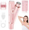 Bikini Trimmer, 2-in-1 Doppelkopf Rasierer Damen Elektrisch, Intimrasierer für Frauen, Wasserdichter Elektrischer Rasierer, Wiederaufladbar für Arm Bein Gesicht Schambereich, Nass/Trocken (A)
