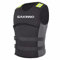 SMTSEC Neopren Schwimmweste Erwachsene Kinder Auftriebsweste SUP Rettungsweste Kajak Auftriebshilfe Schwimmhilfe Kajakweste Für Paddling Board Bootfahren Wassersport Schnorchelweste,Black-XL
