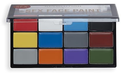 Revolution Beauty Creator SFX Gesichtsfarbenpalette, 12 Cremes zum Verblenden & Aufbauen, Halloween-Gesichtsschminke