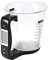 Instrumento de medición electrónico de cocina, multifunción digital, jarra medidora de cocina, pesaje, temperatura, volumen, báscula con pantalla LCD desmontable, color negro para el interior del