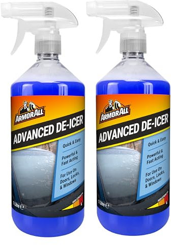 Armor All Advanced De-Icer, 2 x 1 Litre, Melts Ice Quickly, For Car Windows, Door Locks, Latches, Headlights