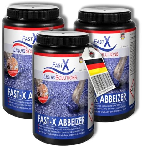 FAST X Abbeizer – 3x1L – Hochwirksamer Entferner für Lacke und Farben