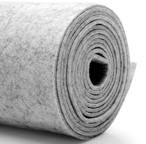 Gör-det-själv filt tyg 30 cm x 250 cm – 3 mm tjock hantverksfilt i enskilda färger – för bilmattor, julmarknader och jätteprojekt