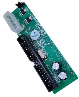 UTTASU SATA till IDE adapter omvandlare med JM20330-chip, 2,5 tum SATA till 3,5 tum IDE 40-pin, plug and play för hårddiskar och optiska enheter, robust kopparkärnkonstruktion