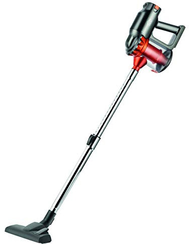 DCG 61031 BS3070N-Aspirador 2 en 1 de 600W. Doble Uso: para Suelos Duros y como aspiradora de Mano. Cuenta con filtro HEPA. Alta Potencia de succión, 600 W, 0.5 litros, Acero Inoxidabile, Rojo