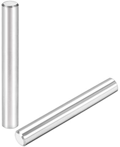 sourcing map 10 x 80mm(Approx 25/64) Dowel Pin 304 Stainless Steel Wood Bunk Bed Dowel Pins Shelf Pegs Support Shelves 2Pcs
