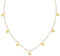BONNYBIRD® Plattenkette Boho Gold Damen Edelstahl Kette mit Plättchen Anhänger Coins Layering Halskette Goldkette Frauen Wasserfest Schmuck Vergoldet Rund Festival Accessoires Sommer Freundin