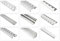 HEXIM Fliesenschienen/Edelstahlschienen, silber gebürstet 2m - große Auswahl an Schienenhöhen und Profilen, V2A Edelstahl - 8mm Quadratprofil