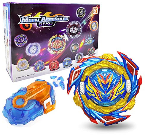Acebwhtoy Bey Burst Turbo Blade, 4D Metal Fusion Kreisel mit Starter, Kampfkreisel Geschenk für Weihnachten, Geburtstag, Kinder Spielzeug für Kinder ab 6 Jahren