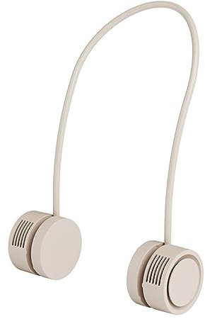 Chesoon Neck Fan Personal Cooler Essential Oil Addable Lightweight Compact Pocketable Design Silent Motor Rotatable Safety Air Vents Color Apricot