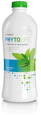 Liquid Chlorophyll, Peppermint Oil, and Plant Extracts Food Supplement | Supports Digestive and Intestinal Health | Synergy Worldwide Phytolife 730 ml | 48 Servings